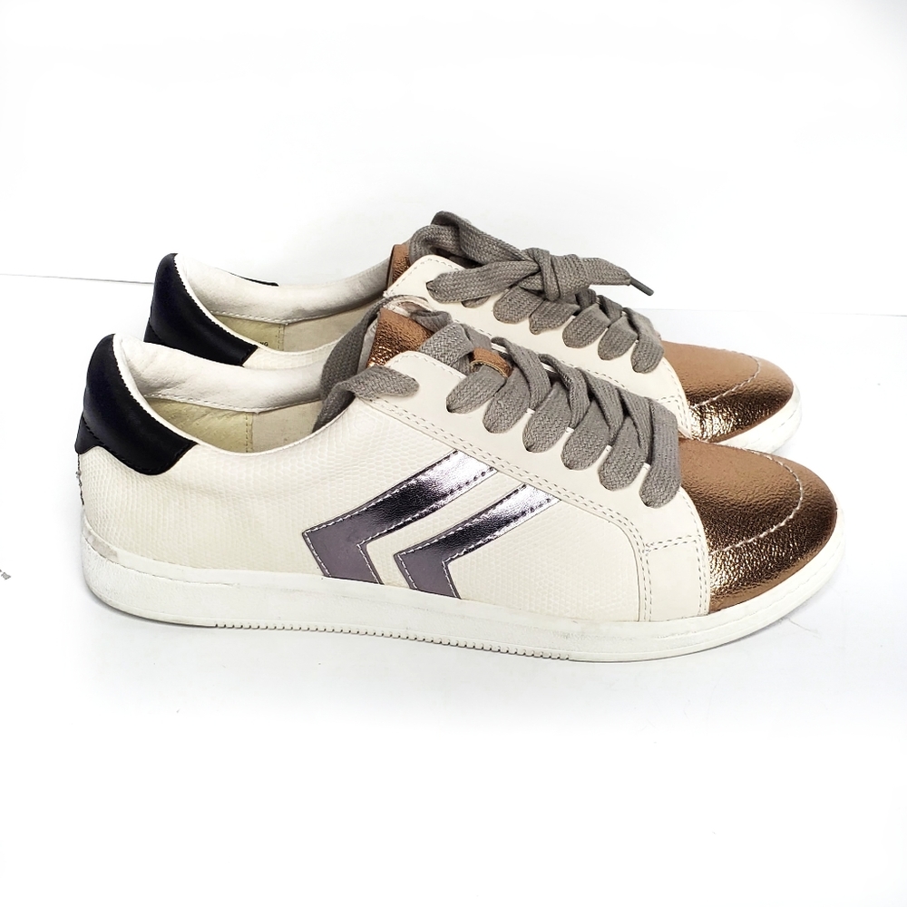 NEW Dolce Vita Neo Arrow Court Sneaker White Rose - Picture 3 of 8